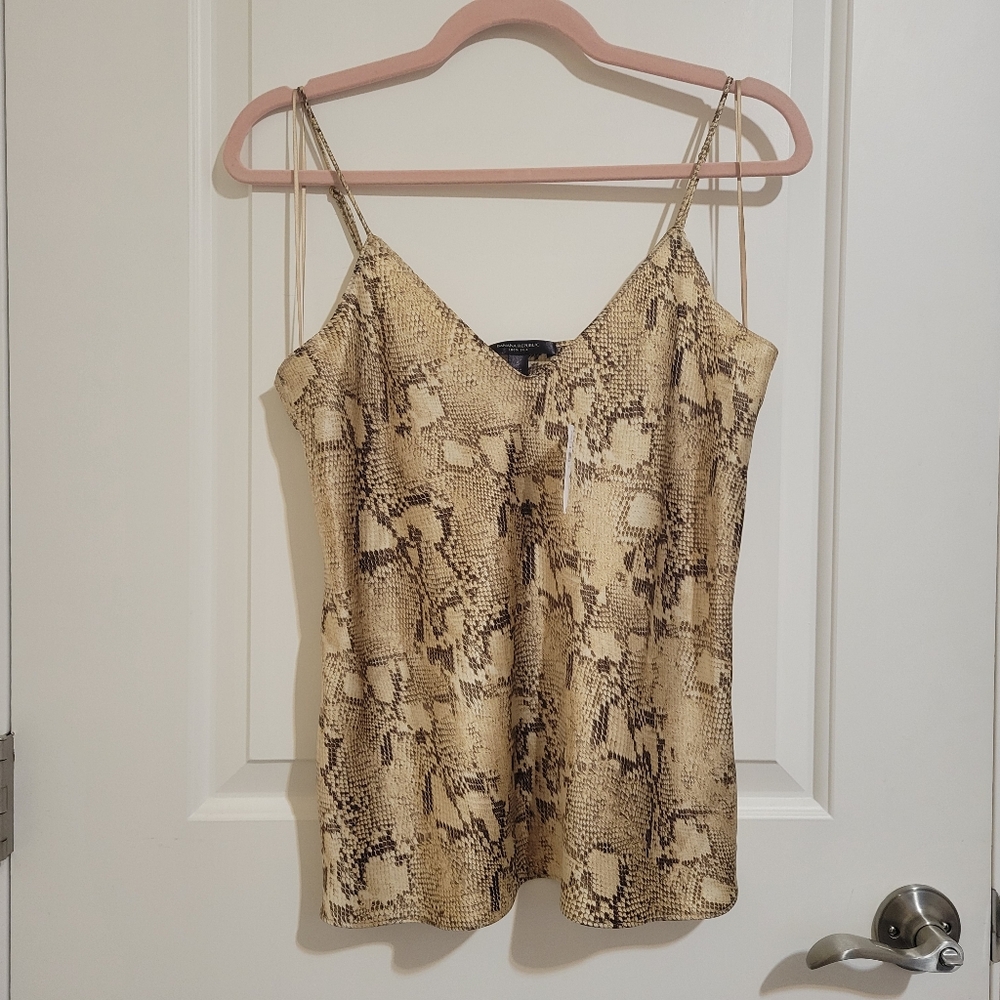 NWT Banana Republic Bliss Silk Camisole Python S - Picture 4 of 12